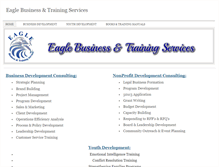 Tablet Screenshot of eaglebusinessandtraining.com